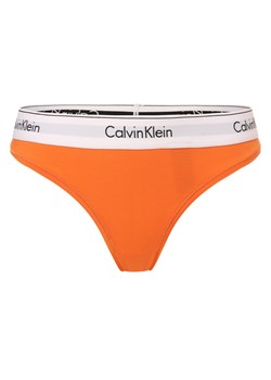 Calvin Klein Stringi Kobiety Bawełna pomarańczowy jednolity ze sklepu vangraaf w kategorii Majtki damskie - zdjęcie 167778247