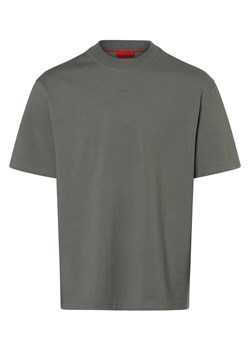 HUGO T-shirt męski Mężczyźni Bawełna jodłowy jednolity ze sklepu vangraaf w kategorii T-shirty męskie - zdjęcie 167778256