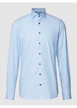 Koszula biznesowa o kroju body fit z fakturowanym wzorem model ‘Royal’ ze sklepu Peek&Cloppenburg  w kategorii Koszule męskie - zdjęcie 167778818