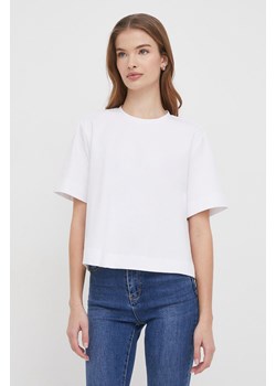 Sisley t-shirt damski kolor biały ze sklepu ANSWEAR.com w kategorii Bluzki damskie - zdjęcie 167784737