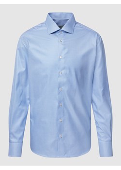 Koszula biznesowa o kroju slim fit z fakturowanym wzorem ze sklepu Peek&Cloppenburg  w kategorii Koszule męskie - zdjęcie 167784836