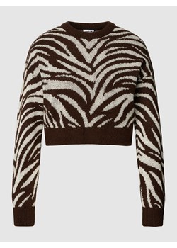 Sweter z dzianiny krótki o kroju oversized ze sklepu Peek&Cloppenburg  w kategorii Swetry damskie - zdjęcie 167785348