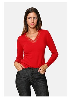 William de Faye Sweter w kolorze czerwonym ze sklepu Limango Polska w kategorii Swetry damskie - zdjęcie 167785909