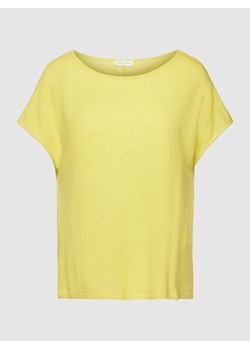 T-shirt z mieszanki wiskozy z okrągłym dekoltem ze sklepu Peek&Cloppenburg  w kategorii Bluzki damskie - zdjęcie 167788997