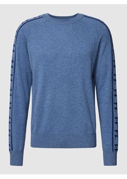 Sweter z dzianiny z wzorem warkocza ze sklepu Peek&Cloppenburg  w kategorii Swetry męskie - zdjęcie 167789258
