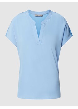 T-shirt z kołnierzem z lamówką ze sklepu Peek&Cloppenburg  w kategorii Bluzki damskie - zdjęcie 167789386
