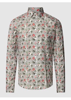 Koszula casualowa o kroju slim fit we wzory na całej powierzchni ze sklepu Peek&Cloppenburg  w kategorii Koszule męskie - zdjęcie 167789705