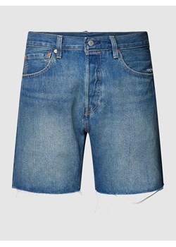 Szorty jeansowe z detalami z logo ze sklepu Peek&Cloppenburg  w kategorii Spodenki męskie - zdjęcie 167789736