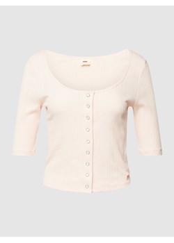 Bluzka z długim rękawem i fakturowanym wzorem model ‘DRY GOODS’ ze sklepu Peek&Cloppenburg  w kategorii Bluzki damskie - zdjęcie 167789878