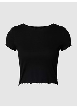 T-shirt krótki z falistym dołem ze sklepu Peek&Cloppenburg  w kategorii Bluzki damskie - zdjęcie 167789967