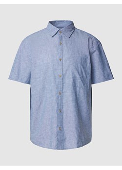 Koszula casualowa z bawełny z kieszenią na piersi ze sklepu Peek&Cloppenburg  w kategorii Koszule męskie - zdjęcie 167790146