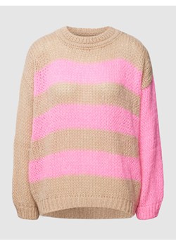 Sweter z dzianiny w paski ze sklepu Peek&Cloppenburg  w kategorii Swetry damskie - zdjęcie 167790966