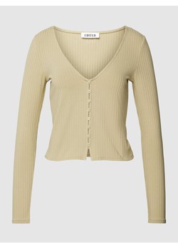 Bluzka z długim rękawem i fakturowanym wzorem model ‘Maren’ ze sklepu Peek&Cloppenburg  w kategorii Bluzki damskie - zdjęcie 167791626