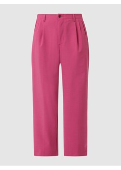 Spodnie z zakładkami w pasie z dodatkiem żywej wełny ze sklepu Peek&Cloppenburg  w kategorii Spodnie damskie - zdjęcie 167791855