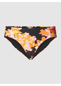 Figi bikini z kwiatowym wzorem na całej powierzchni model ‘Ruched’ ze sklepu Peek&Cloppenburg  w kategorii Stroje kąpielowe - zdjęcie 167792015