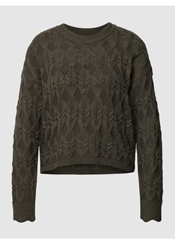 Sweter z dzianiny z fakturowanym wzorem model ‘TILMA’ ze sklepu Peek&Cloppenburg  w kategorii Swetry damskie - zdjęcie 167792515