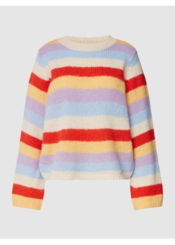 Sweter z dzianiny w paski ze sklepu Peek&Cloppenburg  w kategorii Swetry damskie - zdjęcie 167792799