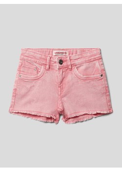 Szorty jeansowe z naszywką z logo model ‘DAFINA’ ze sklepu Peek&Cloppenburg  w kategorii Spodenki dziewczęce - zdjęcie 167793536