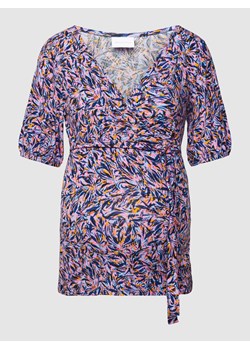 T-shirt ciążowy w kopertowym stylu model ‘Wanessa’ ze sklepu Peek&Cloppenburg  w kategorii Bluzki ciążowe - zdjęcie 167793768