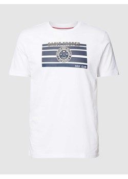 T-shirt z nadrukiem z logo ze sklepu Peek&Cloppenburg  w kategorii T-shirty męskie - zdjęcie 167793907