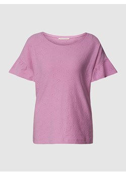 T-shirt z fakturowanym wzorem ze sklepu Peek&Cloppenburg  w kategorii Bluzki damskie - zdjęcie 167794139