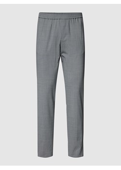 Spodnie z zakładkami w pasie i elastycznym pasem model ‘HAMPTON’ ze sklepu Peek&Cloppenburg  w kategorii Spodnie męskie - zdjęcie 167794397