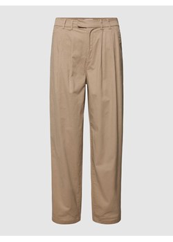 Spodnie materiałowe z zakładkami w pasie model ‘EVELYN’ ze sklepu Peek&Cloppenburg  w kategorii Spodnie damskie - zdjęcie 167794779