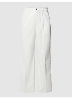 Spodnie z lamowanymi kieszeniami model ‘Samt’ ze sklepu Peek&Cloppenburg  w kategorii Spodnie damskie - zdjęcie 167795867