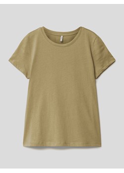 T-shirt z prążkowanym,okrągłym dekoltem model ‘STELLA’ ze sklepu Peek&Cloppenburg  w kategorii T-shirty chłopięce - zdjęcie 167795878