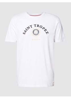 T-shirt z wyhaftowanym logo ze sklepu Peek&Cloppenburg  w kategorii T-shirty męskie - zdjęcie 167795977