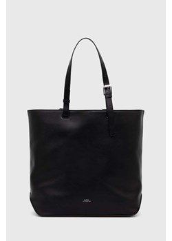 A.P.C. torebka Cabas Nino Small kolor czarny PUAAT.H61863.LZZ ze sklepu PRM w kategorii Torby Shopper bag - zdjęcie 167798537