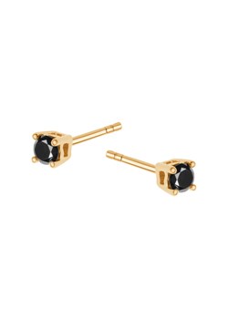 Kolczyki złote z czarnymi diamentami - Trésor ze sklepu YES.pl w kategorii Kolczyki - zdjęcie 167803368