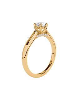 Pierścionek złoty z diamentami YES Hearts & Arrows - Trésor ze sklepu YES.pl w kategorii Pierścionki - zdjęcie 167804537