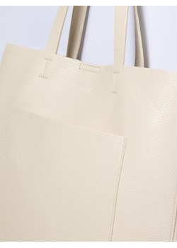 Shopperka damska z zamkami kremowa Bejsa 102 ze sklepu Big Star w kategorii Torby Shopper bag - zdjęcie 167805079
