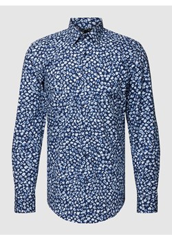 Koszula biznesowa o kroju slim fit ze wzorem na całej powierzchni model ‘Hank’ ze sklepu Peek&Cloppenburg  w kategorii Koszule męskie - zdjęcie 167807828