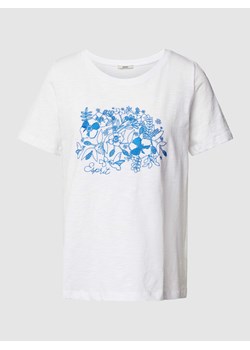 T-shirt z haftem w kwiaty ze sklepu Peek&Cloppenburg  w kategorii Bluzki damskie - zdjęcie 167808449