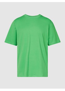 T-shirt z prążkowanym,okrągłym dekoltem model ‘SUS’ ze sklepu Peek&Cloppenburg  w kategorii T-shirty męskie - zdjęcie 167808519