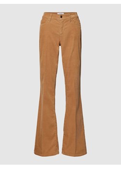 Spodnie sztruksowe z zapięciem na guzik i zamek błyskawiczny model ‘PARIS’ ze sklepu Peek&Cloppenburg  w kategorii Spodnie damskie - zdjęcie 167809095