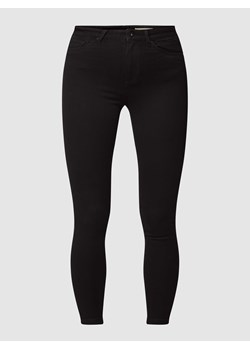 Jeansy z wysokim stanem o kroju skinny fit z dodatkiem streczu ze sklepu Peek&Cloppenburg  w kategorii Jeansy damskie - zdjęcie 167810529