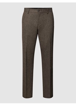 Spodnie do garnituru z efektem melanżu ze sklepu Peek&Cloppenburg  w kategorii Spodnie męskie - zdjęcie 167811248