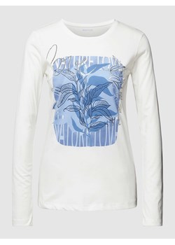 Bluzka z długim rękawem i nadrukiem z logo ze sklepu Peek&Cloppenburg  w kategorii Bluzki damskie - zdjęcie 167811279