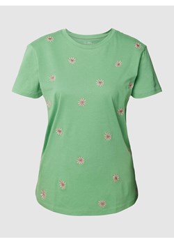 T-shirt z bawełny z wzorem na całej powierzchni ze sklepu Peek&Cloppenburg  w kategorii Bluzki damskie - zdjęcie 167811557