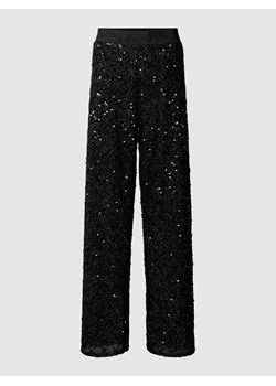 Spodnie materiałowe z cekinowym obszyciem model ‘ALICE’ ze sklepu Peek&Cloppenburg  w kategorii Spodnie damskie - zdjęcie 167811779