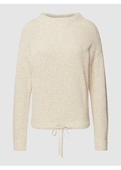 Sweter z dzianiny z wiązanym detalem ze sklepu Peek&Cloppenburg  w kategorii Swetry damskie - zdjęcie 167812879