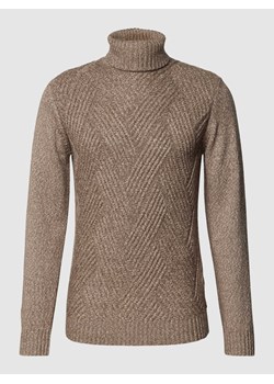 Sweter z dzianiny z golfem model ‘Thore’ ze sklepu Peek&Cloppenburg  w kategorii Swetry męskie - zdjęcie 167813166