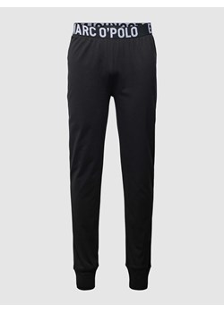 Spodnie od piżamy z elastycznym paskiem z logo ze sklepu Peek&Cloppenburg  w kategorii Piżamy męskie - zdjęcie 167813628