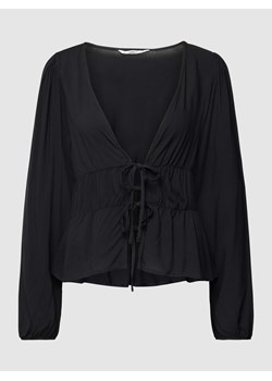 Bluzka z wiskozy z wiązaniem model ‘NOVA LIFE’ ze sklepu Peek&Cloppenburg  w kategorii Bluzki damskie - zdjęcie 167813817