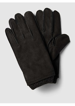 Rękawiczki ze skóry ze sklepu Peek&Cloppenburg  w kategorii Rękawiczki męskie - zdjęcie 167814316