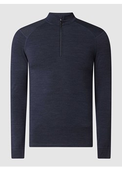 Bluzka z długim rękawem z mieszanki wełny ze sklepu Peek&Cloppenburg  w kategorii T-shirty męskie - zdjęcie 167814638