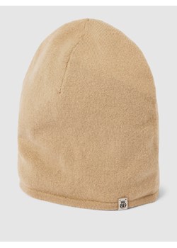 Czapka beanie z kaszmiru z detalem z logo ze sklepu Peek&Cloppenburg  w kategorii Czapki zimowe męskie - zdjęcie 167815815